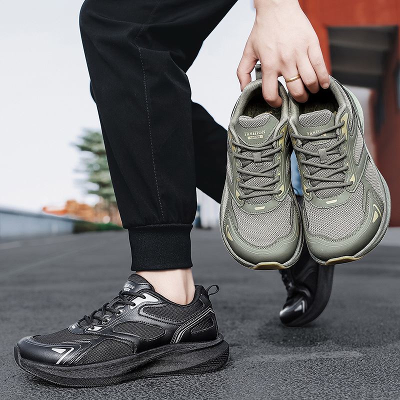 Relaxed-Fit Wide Toe Box Running Shoe worn, view 3