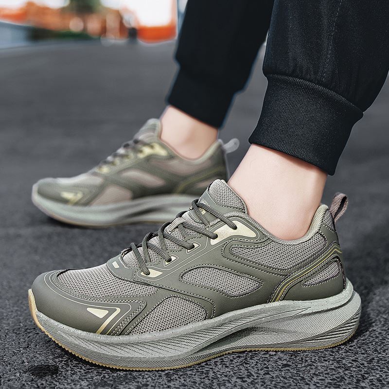 Relaxed-Fit Wide Toe Box Running Shoe worn, view 4