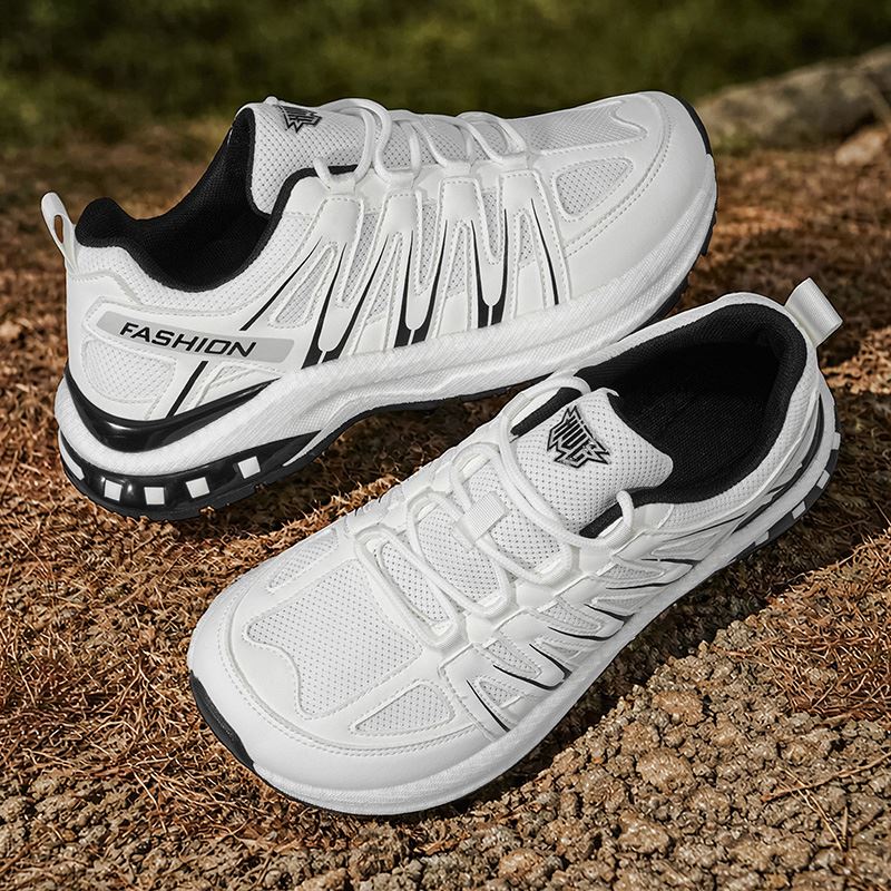 Air-Cushion Wide Toe Box Trail Sneaker worn, view 1