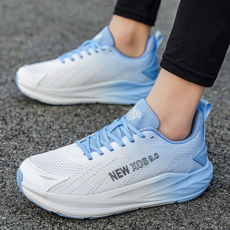 Seven-Colour Wide Toe Box Running Shoe worn, view 2