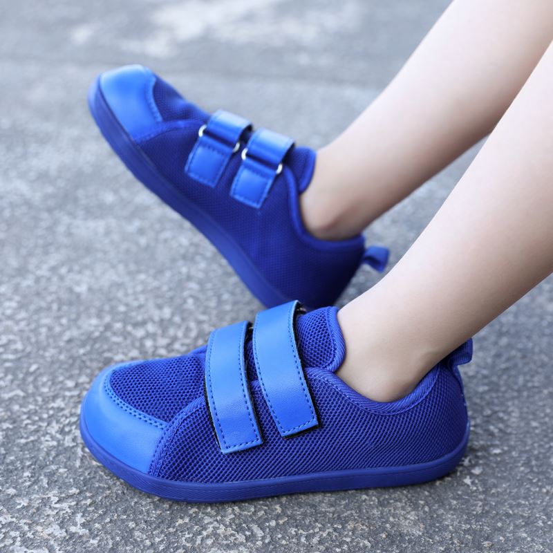 Kids Double-Strap Wide Toe Box Shoe worn, view 4