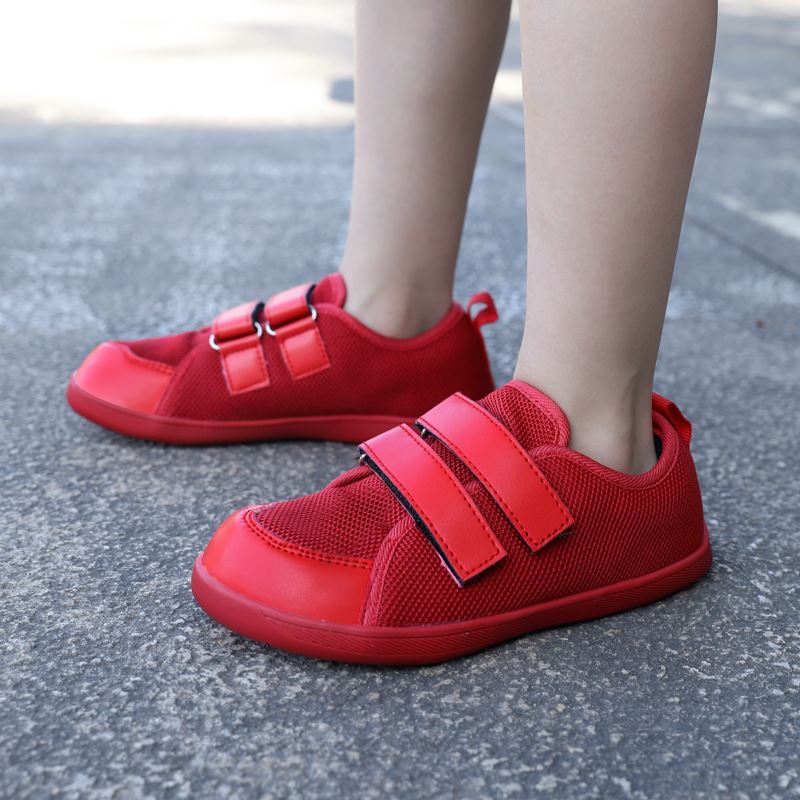 Kids Double-Strap Wide Toe Box Shoe worn, view 5