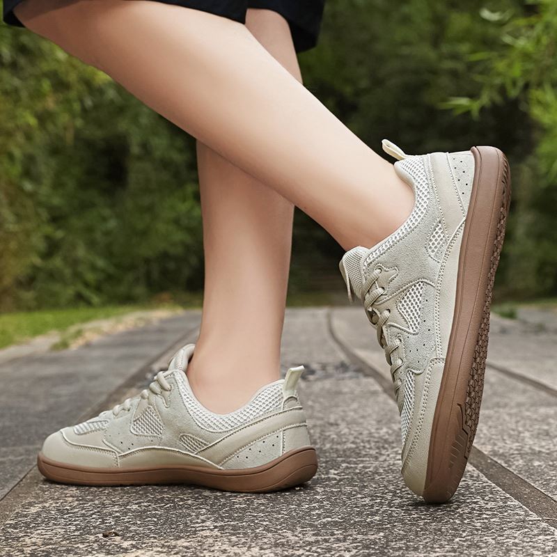 Suede Barefoot-Style Casual Sneaker worn, view 3