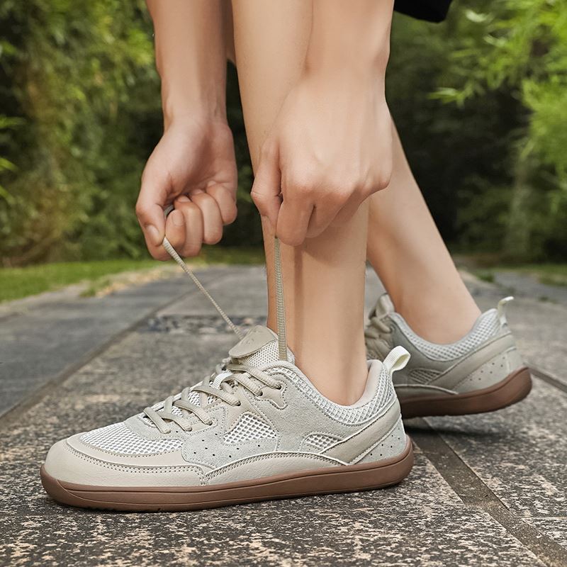 Suede Barefoot-Style Casual Sneaker worn, view 4