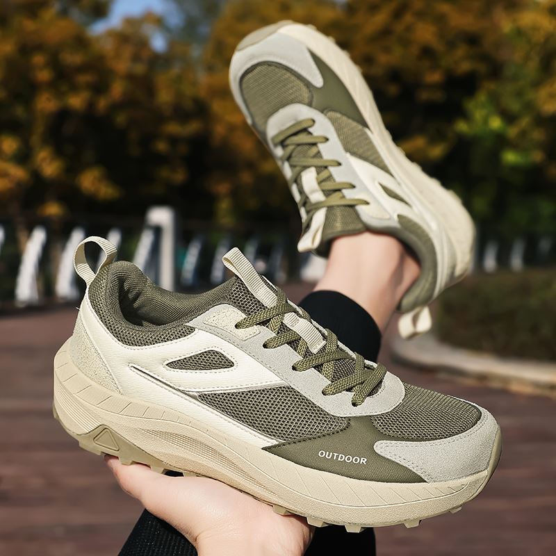 Wide Toe Box Outdoor Hiking Sneaker worn, view 3
