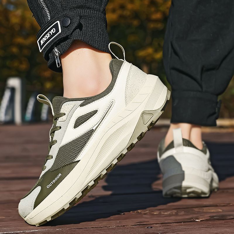 Wide Toe Box Outdoor Hiking Sneaker worn, view 4