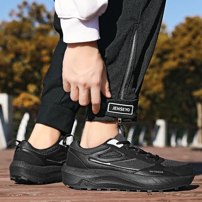 Wide Toe Box Outdoor Hiking Sneaker worn, view 6