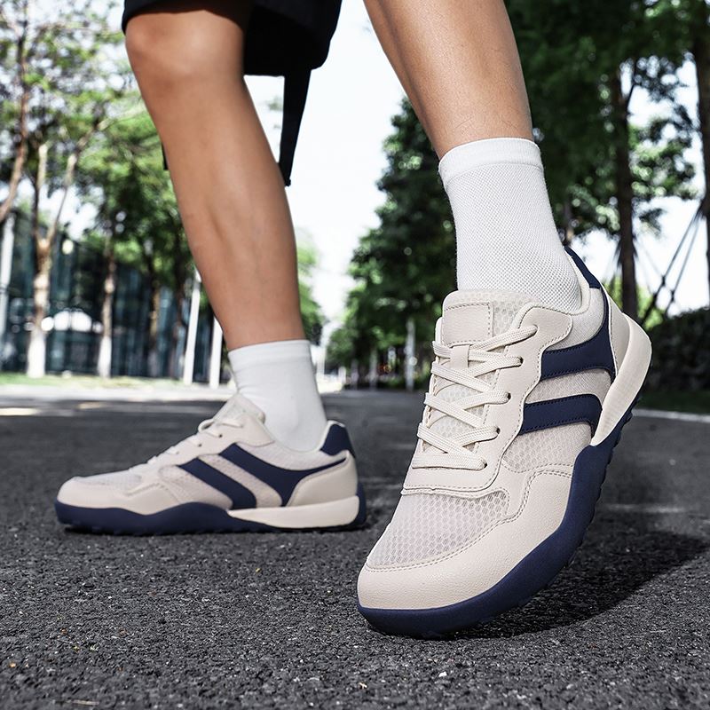 Classic Stripe Wide Toe Box Sneaker worn, view 2